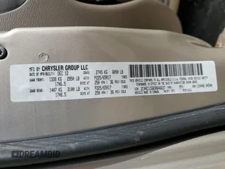 2013 Chrysler Town & Country Touring L with VIN 2C4RC1CG8DR646637, listed as a Copart auction lot 50576795 with 114,654 mi miles and Salvage Title. Bid and sale history available at DreamBid. Image 15.