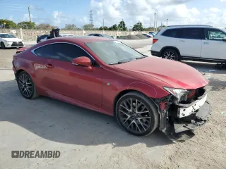 2017 Lexus RC 300 with VIN JTHSM5BCXH5003177, listed as a Copart auction lot 44619945 with 84,614 mi miles and Salvage title. Bid and sale history available at DreamBid. Image 4.