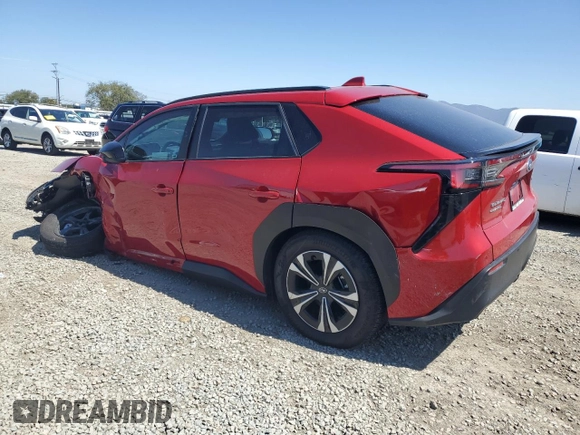 2024 Subaru Solterra Limited with VIN JTMABABA8RA082657, listed as a Copart auction lot 49820655 with 9,562 mi miles and Salvage title. Bid and sale history available at DreamBid. Image 2.
