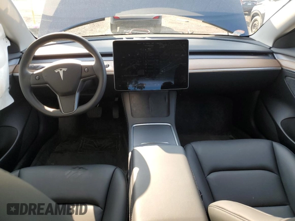 2023 Tesla Model 3 with VIN 5YJ3E1EA8PF692428, listed as a Copart auction lot 64667414 with 16,704 mi miles and Salvage Title. Bid and sale history available at DreamBid. Image 8.