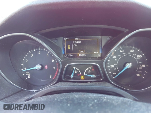 2015 Ford Focus SE with VIN 1FADP3F24FL367357, listed as a IAAI auction lot 41638693 with 107,379 mi miles. Bid and sale history available at carsss.com. Image 7.