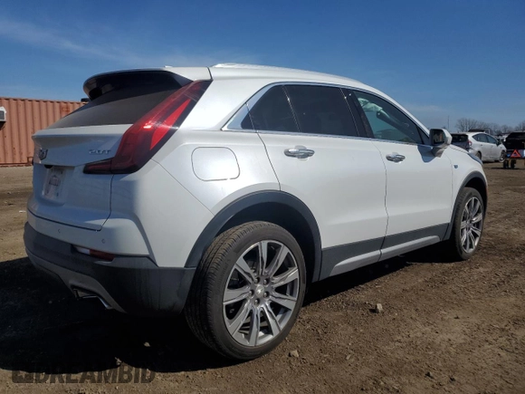 2019 Cadillac XT4 AWD Premium Luxury with VIN 1GYFZDR42KF182713, listed as a Copart auction lot 48633265 with 60,836 mi miles and Salvage title. Bid and sale history available at DreamBid. Image 3.
