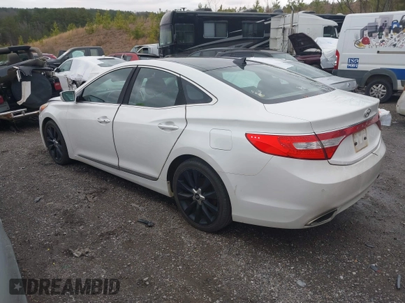 2013 Hyundai Azera with VIN KMHFH4JG0DA216691, listed as a IAAI auction lot 41704694 with 200,228 mi miles and . Bid and sale history available at DreamBid. Image 3.