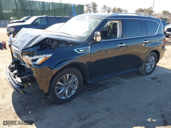 2023 Infiniti QX80 LUXE with VIN JN8AZ2AE3P9303090, listed as a IAAI auction lot 41659443 with 27,699 mi miles. Bid and sale history available at carsss.com. Image 17.