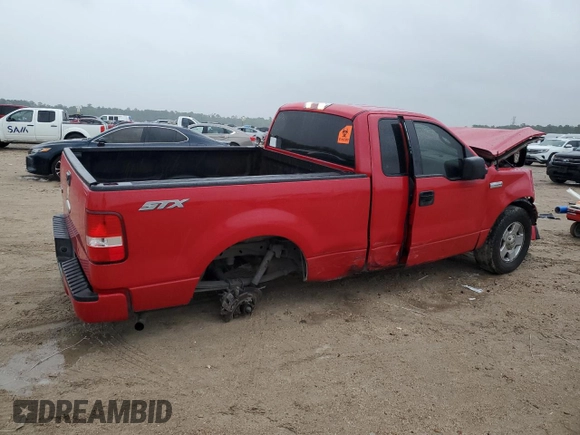 2007 Ford F-150 XL with VIN 1FTRF12257KC92124, listed as a Copart auction lot 50627995 with 142,316 mi miles and Salvage title. Bid and sale history available at DreamBid. Image 3.