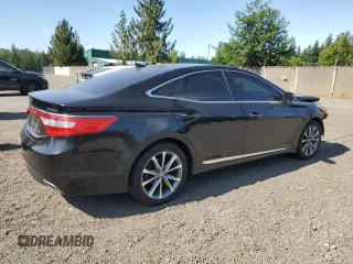 2017 Hyundai Azera with VIN KMHFG4JG2HA588977, listed as a Copart auction lot 61007035 with 76,379 mi miles and Salvage title. Bid and sale history available at DreamBid. Image 3.