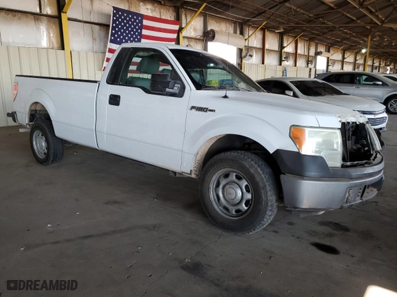 2014 Ford F-150 XL with VIN 1FTMF1CM3EKF27806, listed as a Copart auction lot 51013785 with 167,414 mi miles and Salvage Title. Bid and sale history available at carsss.com. Image 4.