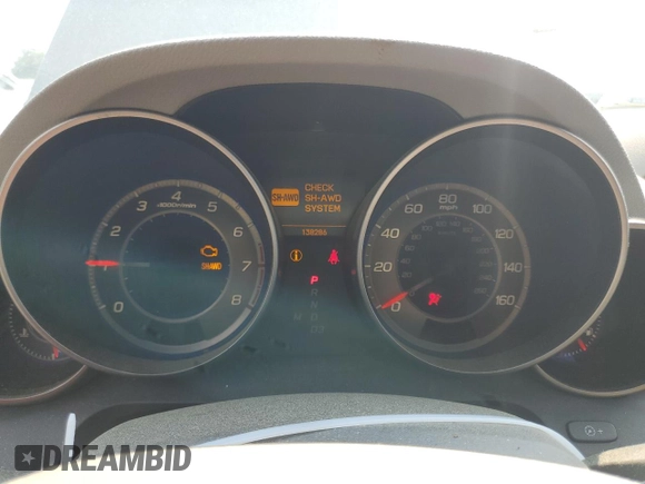 2007 Acura MDX Sport/Entertainment Pkg with VIN 2HNYD28847H522028, listed as a Copart auction lot 50006185 with 138,286 mi miles and Salvage Title. Bid and sale history available at carsss.com. Image 9.
