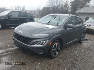 2022 Hyundai Kona Limited with VIN KM8K53A3XNU876882, listed as a IAAI auction lot 41223202 with 40,008 mi miles. Bid and sale history available at carsss.com. Image 2.
