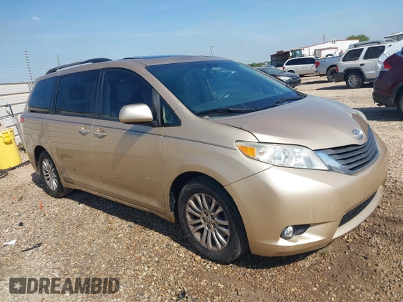 2011 Toyota Sienna XLE AAS with VIN 5TDYK3DC4BS013644, listed as a IAAI auction lot 41905759 with 208,800 mi miles and . Bid and sale history available at DreamBid. Image 1.