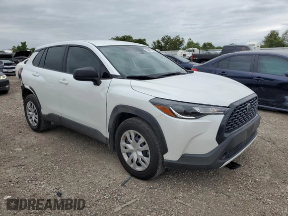 2024 Toyota Corolla Cross L with VIN 7MUAAAAG6RV086028, listed as a Copart auction lot 55079765 with 25,508 mi miles and Salvage title. Bid and sale history available at DreamBid. Image 4.