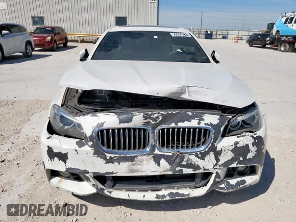 2015 BMW 5 Series 535i with VIN WBA5B1C52FG128542, listed as a Copart auction lot 50084585 with 110,341 mi miles and Salvage Title. Bid and sale history available at carsss.com. Image 5.