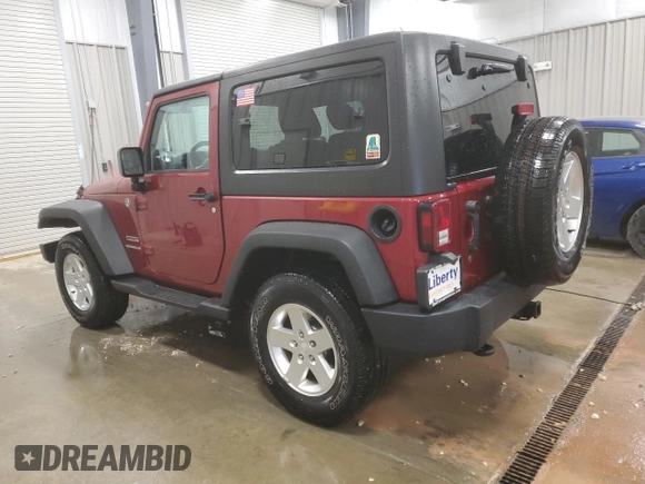 2012 Jeep Wrangler Sport with VIN 1C4GJWAG3CL122090, listed as a Copart auction lot 85251384 with 16,183 mi miles and Clean title. Bid and sale history available at DreamBid. Image 2.