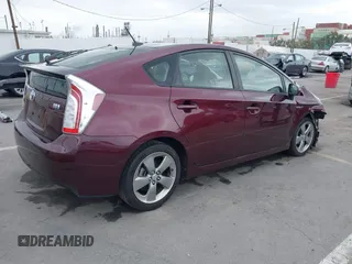 2013 Toyota Prius One with VIN JTDKN3DU1D5574074, listed as a IAAI auction lot 41894309 with 92,448 mi miles. Bid and sale history available at carsss.com. Image 4.