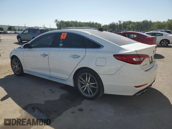 2015 Hyundai Sonata Sport with VIN 5NPE34AB2FH073595, listed as a Copart auction lot 53607015 with 281,337 mi miles and Salvage Title. Bid and sale history available at carsss.com. Image 2.