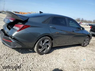 2025 Hyundai Elantra SEL Sport with VIN KMHLM4DG7SU932767, listed as a Copart auction lot 51300285 with 2,917 mi miles and Salvage Title. Bid and sale history available at carsss.com. Image 3.