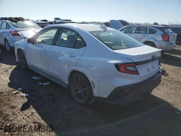 2022 Subaru WRX GT with VIN JF1VBAU62N8007972, listed as a Copart auction lot 47626025 with 20,634 mi miles and Salvage title. Bid and sale history available at DreamBid. Image 2.
