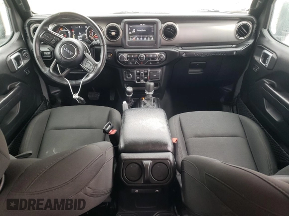 2021 Jeep Wrangler Unlimited Sport S with VIN 1C4HJXDN8MW586934, listed as a Copart auction lot 47842895 with 48,946 mi miles and Salvage Title. Bid and sale history available at carsss.com. Image 8.