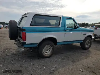 1995 Ford Bronco Custom with VIN 1FMEU15H6SLA81758, listed as a Copart auction lot 74821064 with 0 mi miles and Salvage Title. Bid and sale history available at carsss.com. Image 3.
