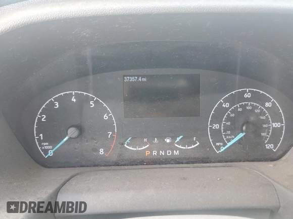 2023 Ford Transit Cargo with VIN 1FTBR1X87PKB07660, listed as a Copart auction lot 63852975 with 37,357 mi miles and Salvage title. Bid and sale history available at DreamBid. Image 9.