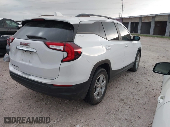 2023 GMC Terrain SLE with VIN 3GKALMEG2PL145485, listed as a IAAI auction lot 41935250 with 49,693 mi miles and . Bid and sale history available at DreamBid. Image 4.