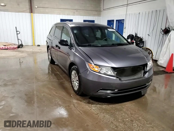 2015 Honda Odyssey LX with VIN 5FNRL5H25FB031580, listed as a Copart auction lot 48119255 with 143,552 mi miles and Salvage Title. Bid and sale history available at DreamBid. Image 15.