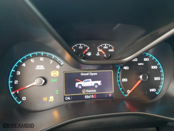 2021 Chevrolet Colorado 4WD ZR2 with VIN 1GCGTEEN8M1285957, listed as a Copart auction lot 44404555 with 55,615 mi miles and Salvage Title. Bid and sale history available at carsss.com. Image 9.
