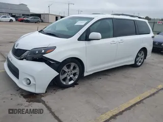 2012 Toyota Sienna SE with VIN 5TDXK3DC8CS276491, listed as a IAAI auction lot 41107014 with 96,266 mi miles. Bid and sale history available at carsss.com. Image 19.