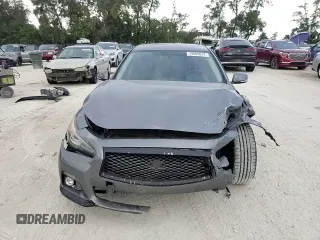 2017 Infiniti Q50 3.0t Premium with VIN JN1EV7AP7HM730037, listed as a Copart auction lot 79605044 with 106,596 mi miles and Salvage Title. Bid and sale history available at carsss.com. Image 10.