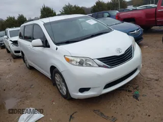 2012 Toyota Sienna LE with VIN 5TDJK3DC3CS048579, listed as a IAAI auction lot 41055074 with 202,791 mi miles. Bid and sale history available at carsss.com. Image 1.