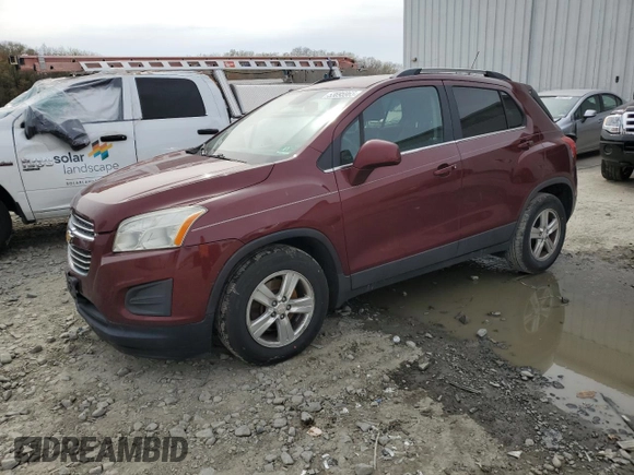 2016 Chevrolet Trax LT with VIN 3GNCJLSB1GL254170, listed as a Copart auction lot 53695965 with 126,393 mi miles and Clean Title. Bid and sale history available at carsss.com. Image 1.