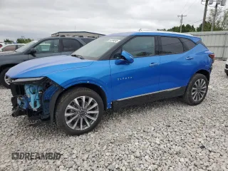 2025 Chevrolet Blazer Premier с VIN 3GNKBLRS1SS183209, выставлен на аукционе Copart как лот 57299245 с пробегом 3 496 миль миль и Списание • Salvage title. История ставок и продаж доступна на DreamBid. Изображение 1.