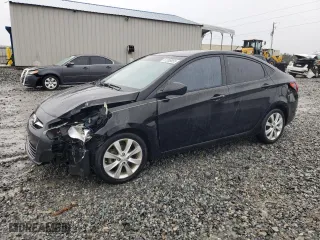 2013 Hyundai Accent GLS with VIN KMHCU4AE4DU480315, listed as a Copart auction lot 51208855 with 185,101 mi miles and Salvage Title. Bid and sale history available at carsss.com. Image 1.