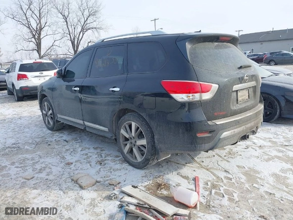 2014 Nissan Pathfinder SV with VIN 5N1AR2MM1EC702655, listed as a IAAI auction lot 41421438 with 178,030 mi miles. Bid and sale history available at carsss.com. Image 3.