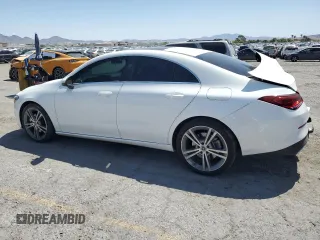 2020 Mercedes-Benz CLA 250 with VIN WDD5J4GB3LN032410, listed as a Copart auction lot 58544725 with 48,037 mi miles and Salvage title. Bid and sale history available at DreamBid. Image 2.