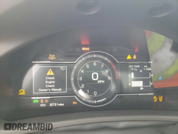 2024 Toyota 86 Premium with VIN JF1ZNBE18R9752677, listed as a Copart auction lot 46494255 with 8,731 mi miles and Salvage Title. Bid and sale history available at DreamBid. Image 9.