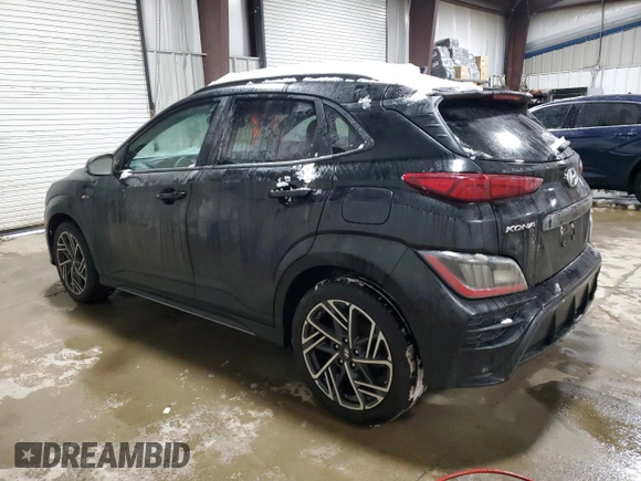 2022 Hyundai Kona N Line with VIN KM8K3CA32NU832526, listed as a Copart auction lot 87066404 with 20,062 mi miles and Salvage Title. Bid and sale history available at carsss.com. Image 2.