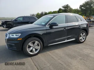 2018 Audi Q5 Premium Plus with VIN WA1BNAFY3J2140752, listed as a Copart auction lot 59411815 with 70,604 mi miles and Salvage title. Bid and sale history available at DreamBid. Image 1.