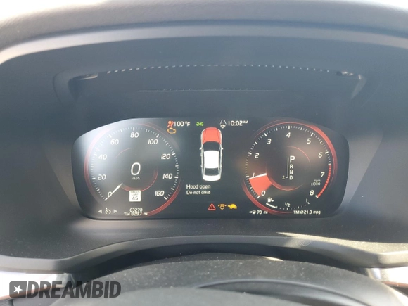 2019 Volvo S60 Momentum with VIN 7JRA22TK9KG017396, listed as a Copart auction lot 70008864 with 63,270 mi miles and Non Repairable. Bid and sale history available at carsss.com. Image 9.