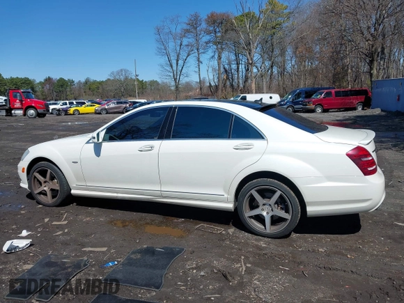 2012 Mercedes-Benz S 550 with VIN WDDNG9EB9CA463453, listed as a IAAI auction lot 41980960 with 84,579 mi miles and . Bid and sale history available at DreamBid. Image 14.
