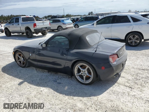 2008 BMW Z4 3.0si with VIN 4USBU53578LX04489, listed as a Copart auction lot 76914574 with 0 mi miles and Salvage Title. Bid and sale history available at carsss.com. Image 2.