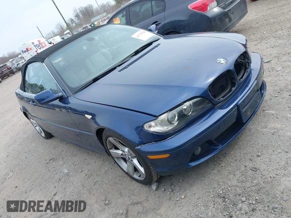 2004 BMW 3 Series 325Ci with VIN WBABW33434PG98463, listed as a IAAI auction lot 41717920 with 83,424 mi miles. Bid and sale history available at carsss.com. Image 1.