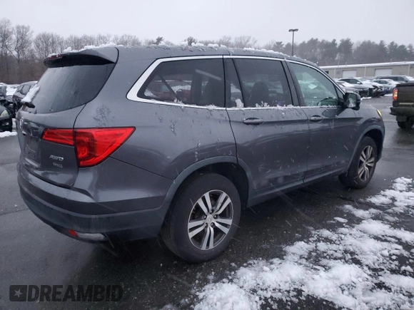2017 Honda Pilot EX-L with VIN 5FNYF6H54HB008054, listed as a Copart auction lot 82758704 with 124,024 mi miles and Salvage Title. Bid and sale history available at DreamBid. Image 3.