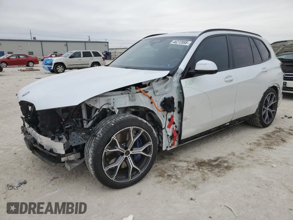 2024 BMW X5 xDrive50e with VIN 5UX43EU08R9S61979, listed as a Copart auction lot 46272895 with 8,303 mi miles and Salvage Title. Bid and sale history available at carsss.com. Image 1.