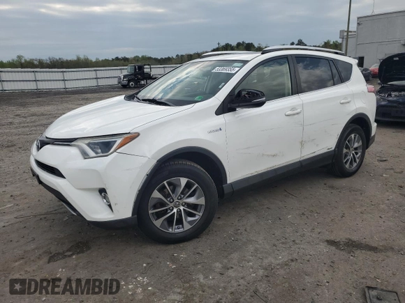 2016 Toyota RAV4 Hybrid XLE with VIN JTMRJREV0GD017557, listed as a Copart auction lot 53369355 with 271,066 mi miles and Salvage Title. Bid and sale history available at carsss.com. Image 1.