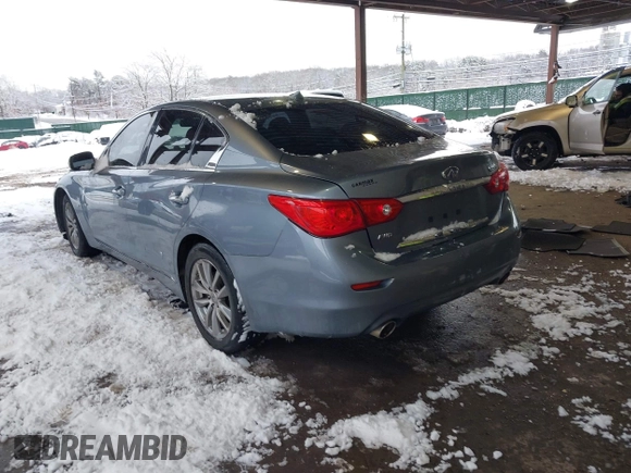 2015 Infiniti Q50 Premium with VIN JN1BV7AR4FM399046, listed as a IAAI auction lot 41560885 with 143,488 mi miles and . Bid and sale history available at DreamBid. Image 3.