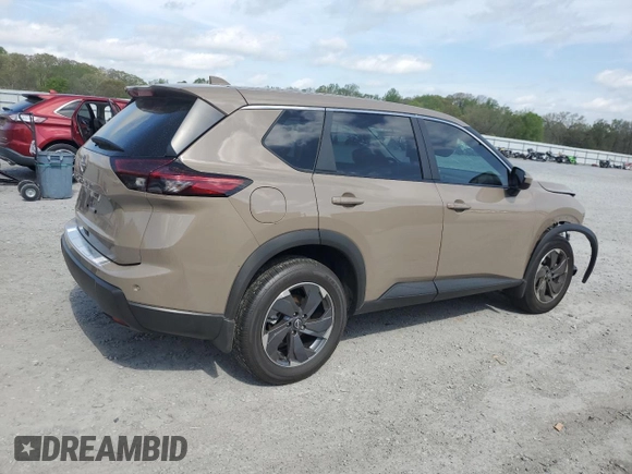 2025 Nissan Rogue SV with VIN 5N1BT3BA4SC804189, listed as a Copart auction lot 51715375 with 2,277 mi miles and Salvage Title. Bid and sale history available at DreamBid. Image 3.