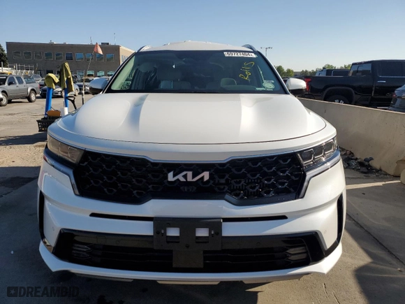 2023 Kia Sorento Hybrid SX Prestige with VIN KNDRKDLG9P5188886, listed as a Copart auction lot 69727404 with 0 mi miles and Salvage Title. Bid and sale history available at carsss.com. Image 5.