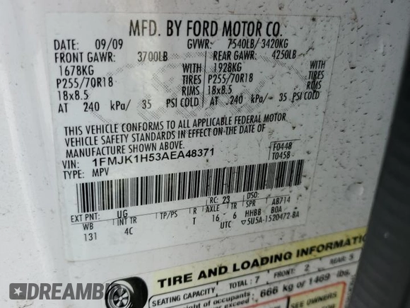 2010 Ford Expedition EL XLT with VIN 1FMJK1H53AEA48371, listed as a Copart auction lot 68278994 with 212,365 mi miles and Clean Title. Bid and sale history available at carsss.com. Image 13.