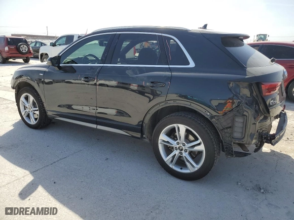 2022 Audi Q3 S line Premium Plus with VIN WA1EECF38N1031146, listed as a Copart auction lot 49440835 with 55,161 mi miles and Salvage Title. Bid and sale history available at carsss.com. Image 2.